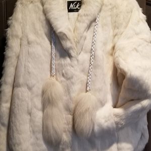 Niki Cream Rabbit Coat from 1980's